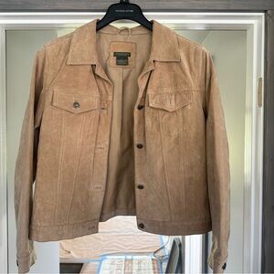 Great Northwest Tan Suede Leather Jacket - Sz Large